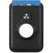 MagSafe Card Wallet with Built-in AirTag Pocket - Black, fit 2-3 cards, Compatible for iPhone 16/15/14/13/12 Series [MPPGEN0569]