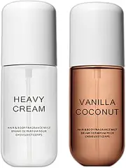Heavy Cream Body & Hair Mist Perfume - Vanilla Coconut Fragrance for Women & Men, Long-Lasting Scent, 50ml,Mixed Pack