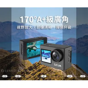 ▶前後雙螢幕◀ SJ4000 DUAL WiFi 4K 機車行車記錄器 行車紀錄器 機車行車紀錄器 運動攝影機
