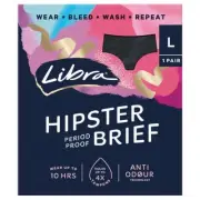 Libra Period Proof Underwear Hipster Briefs Large