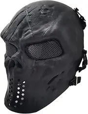 Airsoft Skull Mask, CS Protective Mask Paintball Full Face Skeleton Mask