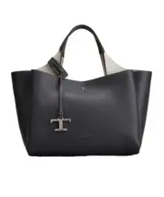 Tod's Logo Plaque Top Handle Bag One size blue/grey