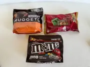 Mix 3 Packs CHOCOLATE HERSHEY’s 10.2 oz, ROLO 10.1 oz & M&M 10.0 oz