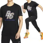 【NIKE 耐吉】AS M NK RUN ENERGY RISE 男款 黑色 休閒 圓領 印花 短袖 FN3295-010