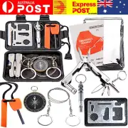 Multi-Purpose Outdoor Survival Equipment 9 in 1 Emergency SOS Camping Kit Tools
