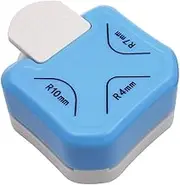 AIMALL 3-in-1 Corner Rounder Punch, 4mm 7mm 10mm Corner Cutter, Multi-Size Punch for Paper Crafts, Laminate, Photos, Card Making, Scrapbooking, Compact Design, 2.9"x2.4"