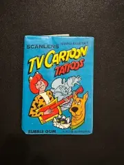 **RARE** Scanlens TV Cartoon Tattoos Wax Pack [Superb condition]