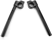 1" handlebar with Φ 49mm Clip Ons Handlebars compatible with Harley Davidson Sportster Forty-Eight XL1200X 2016-Current and XL1200XS,Modified Cafe racer Custom Accessories,49mm Clip-ons Assembly Black
