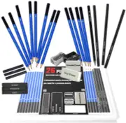 26pc Professional Drawing Pencils Set Sketch Pencil Set