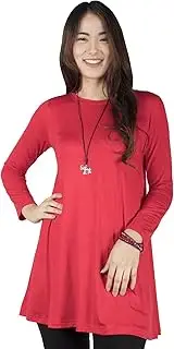 [Lofbaz] FAIR Trade Women's Long Sleeve Casual Loose T-Shirt Tunic Dress Plus Size