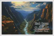 CO Black Canyon of the Gunnison National Park New SHOXREM 4x6 Postcard 10512.5