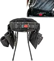 Aluminum Ratcheting Buck, Ratcheting Tool Belt,Ratcheting Tool With Belt Elastic Adjustable Snap Closure, Heavy Duty Tool Belts For Men,1/4 Precision Prevent Sagging Or Slipping,2