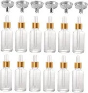 Set of 24 Empty Essential Oil Dropper Bottles 30ml Perfume Dispenser Refillable Glass Bottles for Aromatherapy