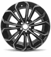 New Wheel For 2014-2016 Toyota Corolla 17 Inch Aluminum Rim 5 Lug 100mm Black (for: Toyota)