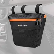 JOYTUTUS Passenger Grab Handle Storage Bag, Phone Holder Storage Organizer Bag, Multi-Purpose Pouch Organizer Bag Compatible with Wrangler CJ YJ TJ JK JL 1965 to 2023 & JT Gladiator 2020 to 2023 UTV