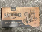 Royexe - Bartender Kit 10-Piece Cocktail Bar Tool Set Antique Copper
