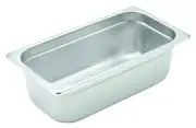 Anti-jam Steam Pan, 1/3 Size, 4", 22 Ga S/S (12 Each)