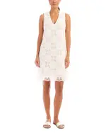 Karen Kane Crochet Sleeveless Mini Dress