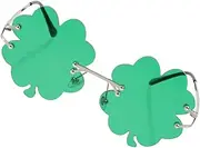 [TINEASUR] Rimless Shamrock Sunglasses for St. Patrick's Day Party Glasses for Adults Irish Decorative Glasses