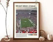 hehede Alabama Football Poster Bryant Denny Stadium Print Print Bryant Denny Stadium Print Wall Art Bryant Denny Stadium Print Poster