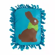Chocolate Bunny Fleece Tied Pillow Craft Kit - Makes 6, Easter, Craft Kits, 6 Pi