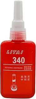 Red Locktight | 50ml High Strength Bolts Lock Tight - Thread Locking Compound, Metal Threadlocker, Nuts Seal Fasteners for Prevent Loosening and Rust