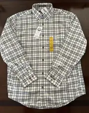 Cabela’s Plaid Long Sleeve Shirt (BLUE LIMESTONE PLAID) Men’s Size LARGE- NWT