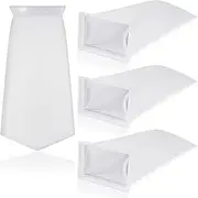 Tranqun 4 Pack Rectangle Filter Sock 200 μm 7 x 4.5 Inch Aquarium Filter Bags Aquarium Filter Accessories for Fish Tank Freshwater Saltwater Aquariums