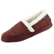 Isotoner women’s microsuede marisol closed back slipper Chili
