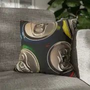 CUSHION COVER PILLOW CASE|CARBONATED SODA POP DRINK CANS #1