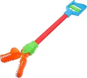 FOYTOKI Dinosaur Mechanical Pickup Clip Outdoor Parent- Garbage Tongs Hand Fun Robots Picker Grabber Pickup Clip Grab Plastic Orange