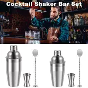 3Pcs Cocktail Shaker Bar Set 25oz Martini Shaker Set with Cocktail Shaker lelIV