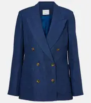 [Citizens of Humanity] Citizens of Humanity x Argent Chelsea linen denim blazer AU 12 blue