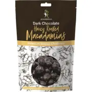DR SUPERFOODS Honey Roasted Macadamias Dark Chocolate 100g