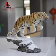 Resin Siberian Tiger Simulation Animal Collectible Home Desktop Decoration Dolls