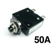 NEW 50 Amp Push Button Thermal Circuit Breaker 12-50V DC 125-250V Volt AC 50A