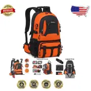 40L Lightweight Waterproof Hiking Backpack in Stylish Orange for All Adventures