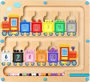 Montessori Toys for Toddlers Magnetic Color and Number Maze,Boys Toys Board Games for Kids 4-6,Montessori Toddler Busy Board Colour Sorting Sensory Toy