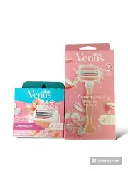 【NEW】 Gillette Venus ComfortGlide White Tea Women's Razor: 1 Handle + 6 Refills