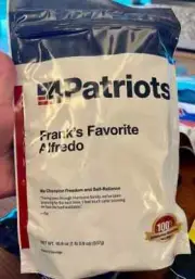 4Patriots Frank's Favorite Alfredo Survival Emergency Food 8 servings MRE PREP