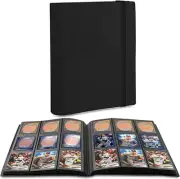 Trading Card Binder 9 Pocket Album for Tcg Mtg Sports Cards 360 Capacity Black