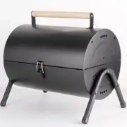 Stainless Steel BBQ Barrel Charcoal Smoker Portable Foldable Barbecue Camping Bl