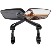 Bike Rear View Mirror Rotatable Wide-Range Back Sight Mirrors Weather-Proof