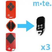 3 x B&D Tritran TB5/BD2/BD4 Compatible Garage Door Remote Control-A-Door Diamond