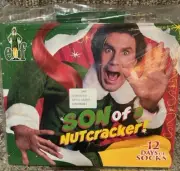 BUDDY THE ELF 12 DAYS OF SOCKS NEW SEALED RETAIL $40 Crew & Low Unisex Size