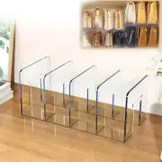 1pc Clear Closet Bag Storage Dividers Rack Detachable Cupboard Shelf Acrylic