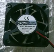 1 PCS CROWN Fan AGE05020S12H DC12V 0.28A 5020 5cm 2 wire cooling fan