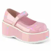 DOLLIE-01 Baby Pink Holo Patent