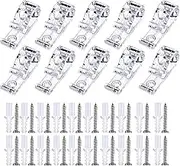 10pcs Roller Shade Clear Saftey Chain Retainer and Cord Guide Fixation Hook P Clip for Roller Blinds Cord Loop and Bead Chain