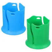 2Pcs Paddle Board Cup Holder Stand Up Paddle Board Drink Holder Blue/Green